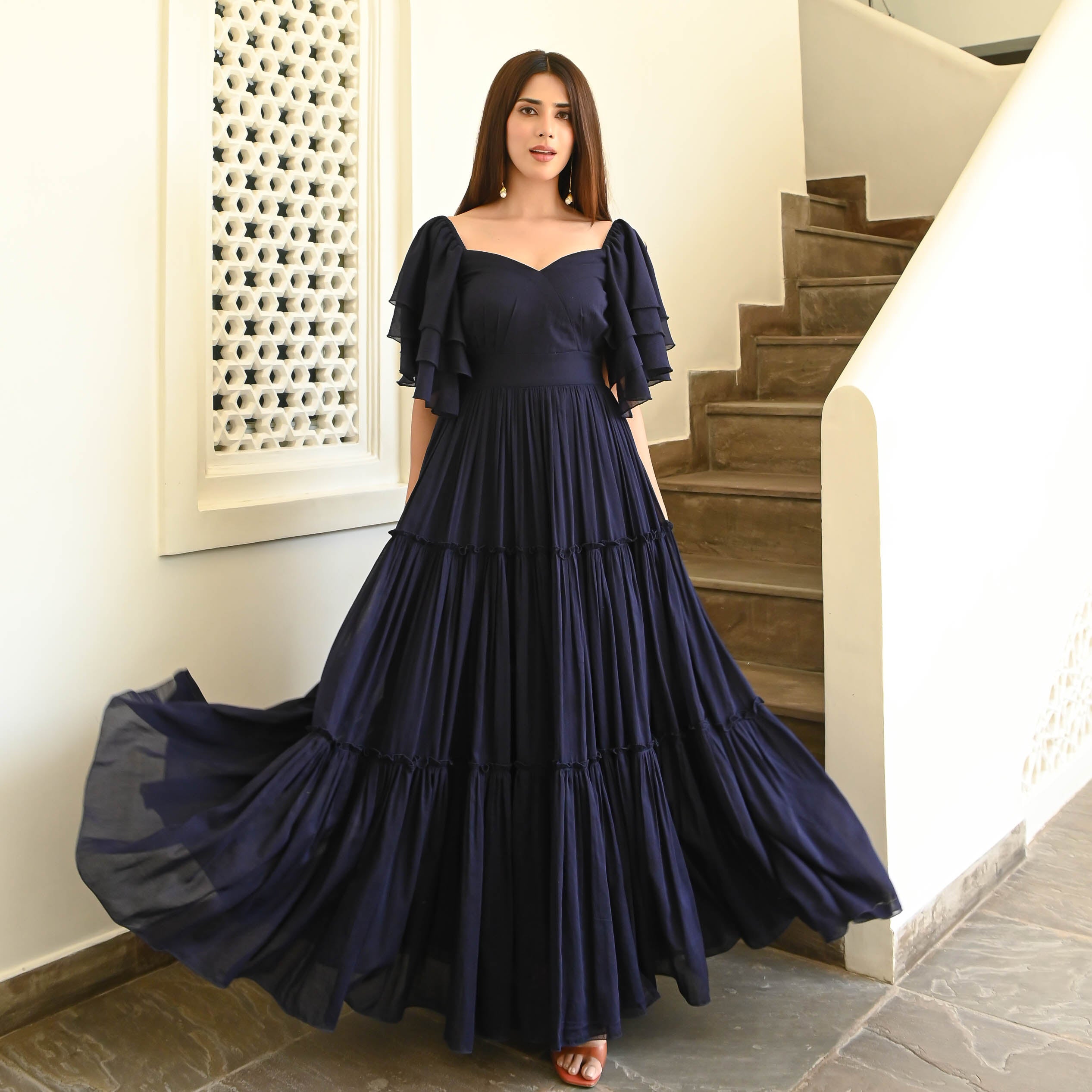 Sweetheart Sweetheart Neckline Cotton Dress For Women Online